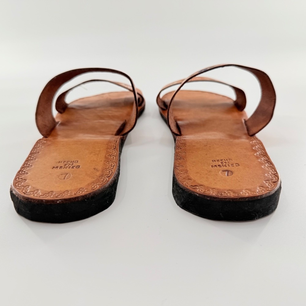 Boho Hippie Leather Sandals Mexican Huaraches Southwestern Retro Festival 70s - Picture 9 of 9